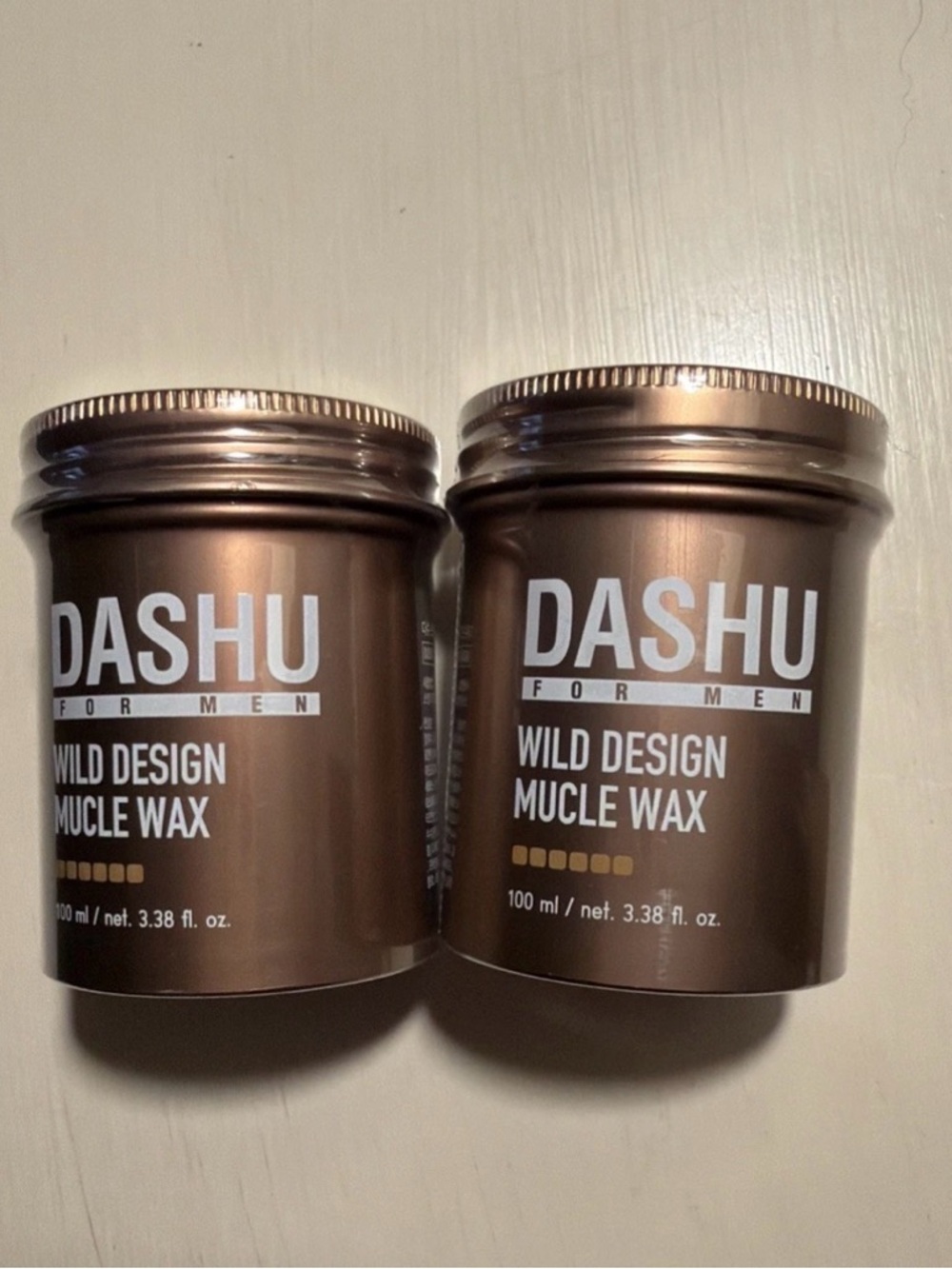 DASHU Men’s Wild Design Muscle Wax - Set of 2